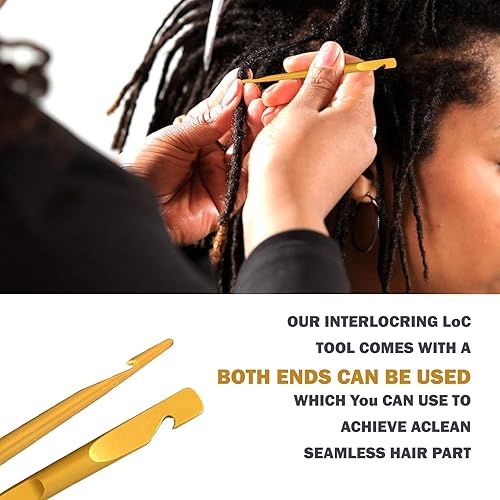 Miniatura 4 de Herramienta de entrelazado, para rastas Microlock, herramientas de reapriete sin esfuerzo para rastas y hermanas, peinados, agujas de ganchillo de