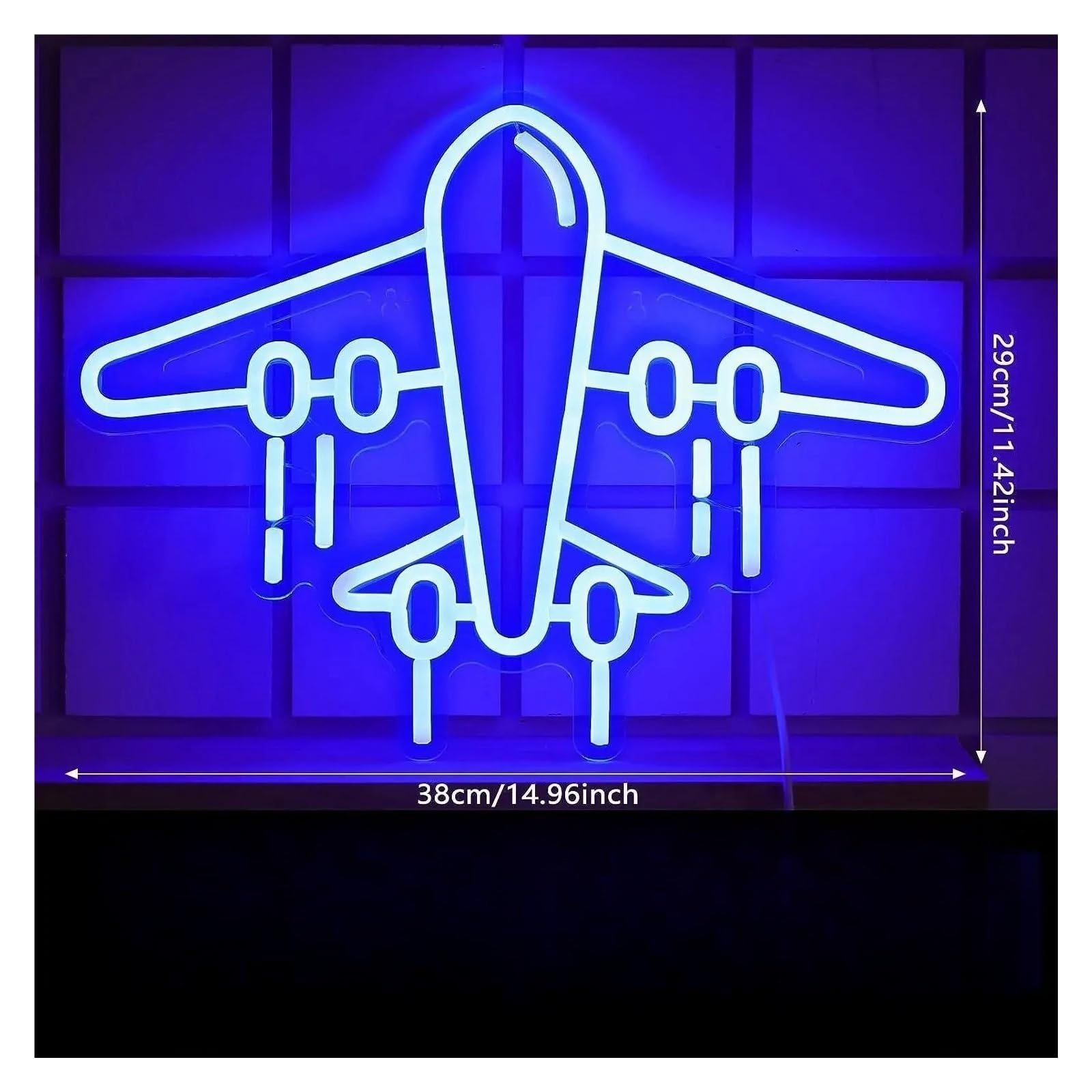 Insegna al neon Aereo per insegna al per neon per alimentazione per 29cm×38cm