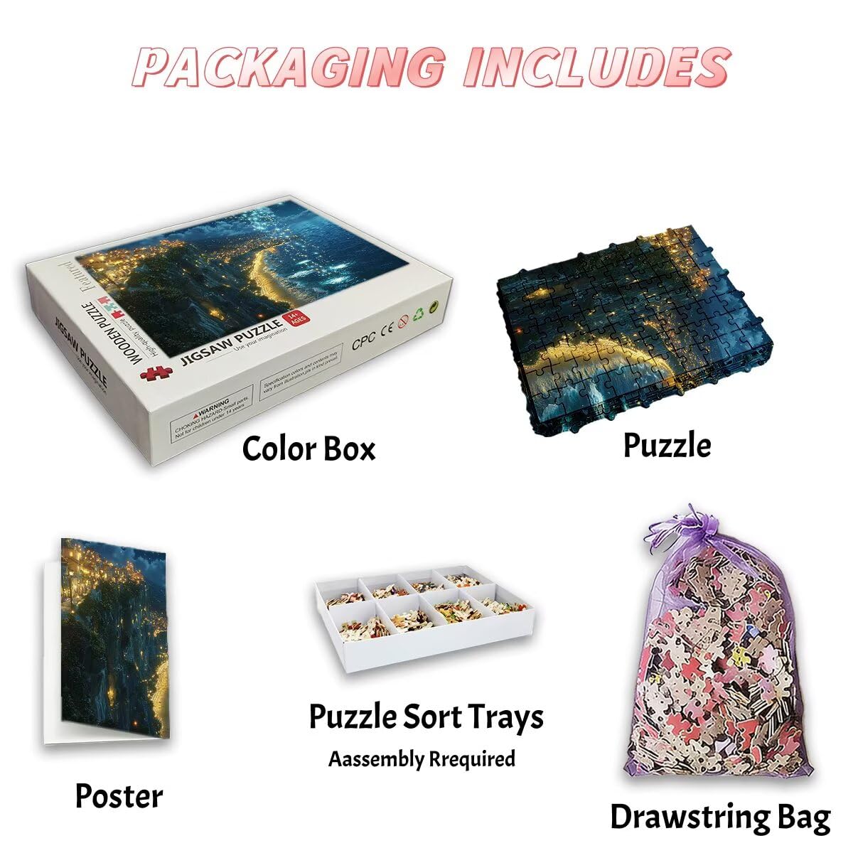 Puzzle 3000 Pezzi Oceano, Puzzle Sogno per Adulti, Puzzles in Legno Intrattenimento Creativo, Divertimento, Puzzles Educativi Classici con Confezione di Alta Qualità Idea Regalo Donna Decor Casa -3742