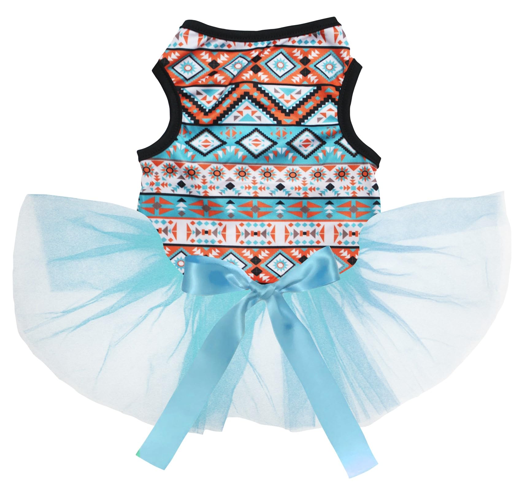 Chemise à géométrie unie pour chiot bleu en taille XL