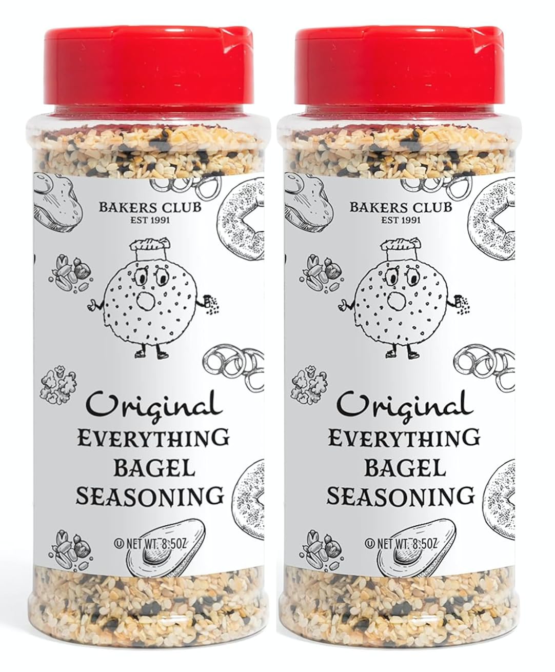 BAKERS CLUB EST 1991 Bakers Club Everything Bagel Seasoning Blend - herb spice and seasoning gifts | Mubboo