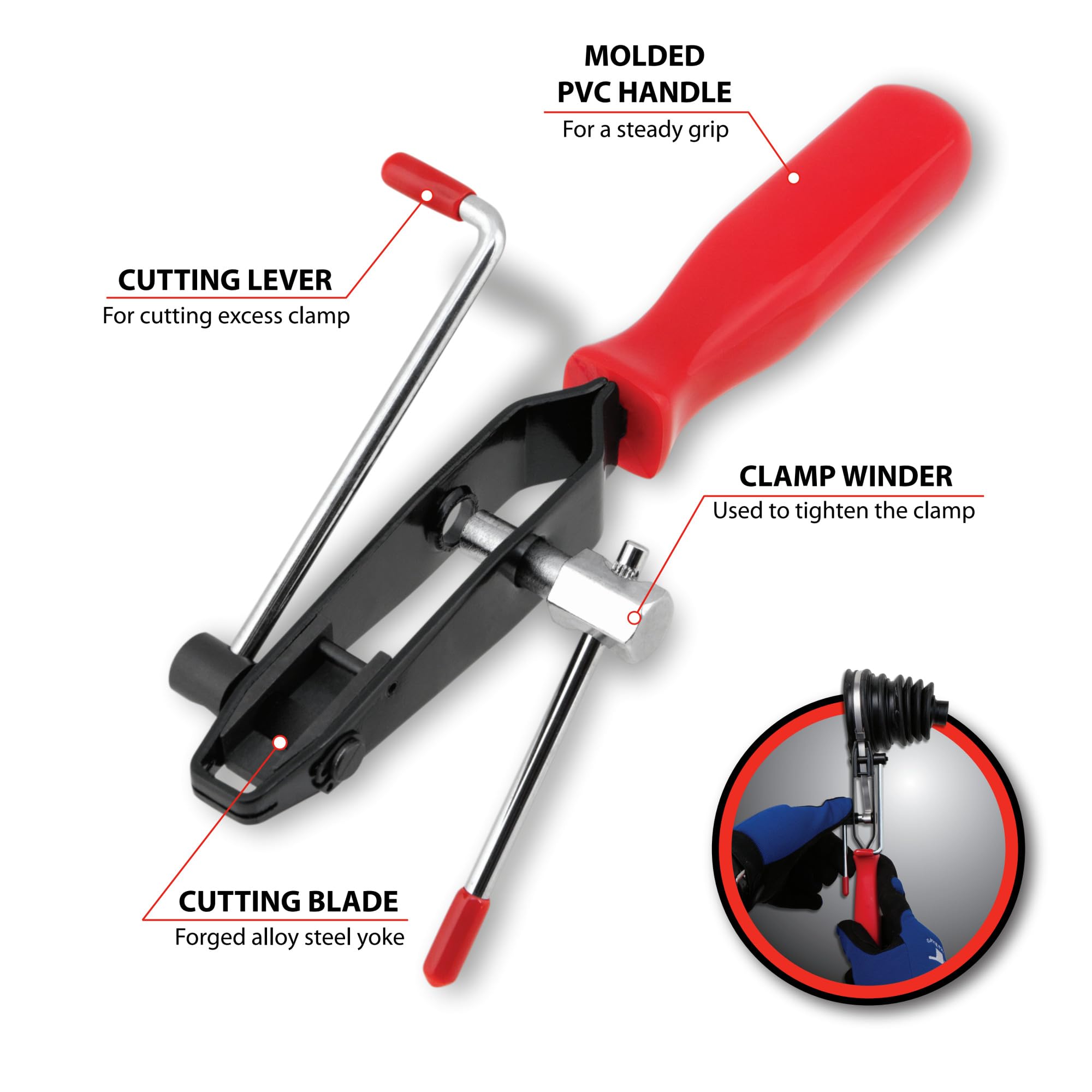 Amazon.com: Performance Tool W83011 CV Joint Boot Clamp Band Tool