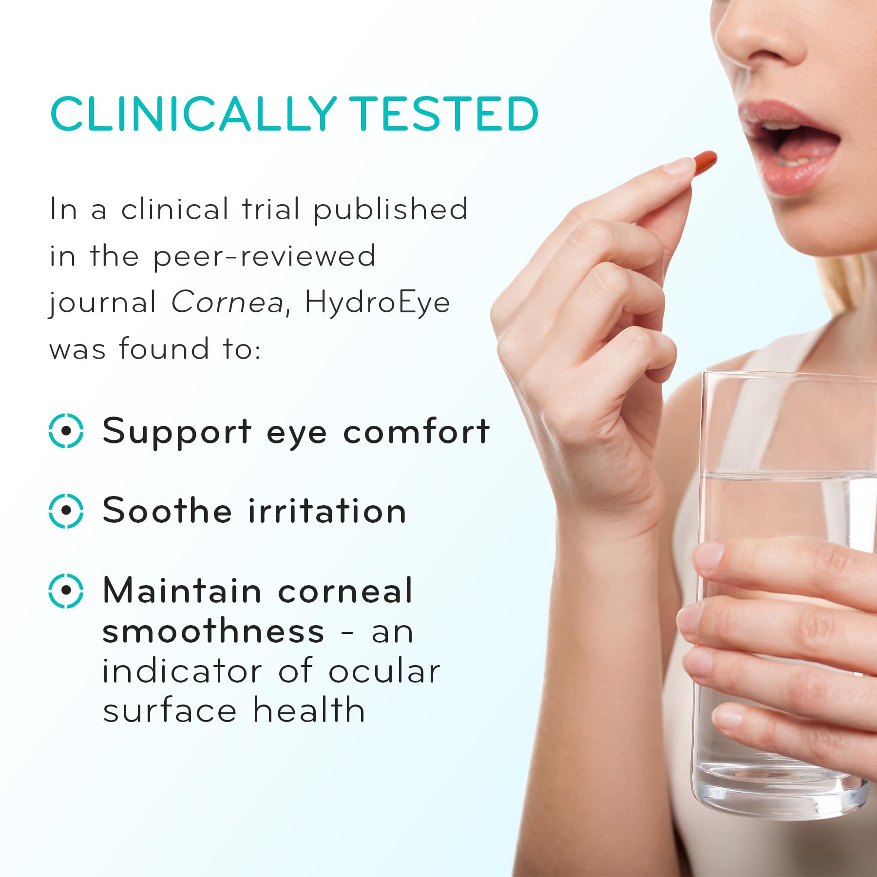 HydroEye Dry Eye Supplement, Clinically Tested, GLA & Omega3s - 120 Count — Amazon image 5