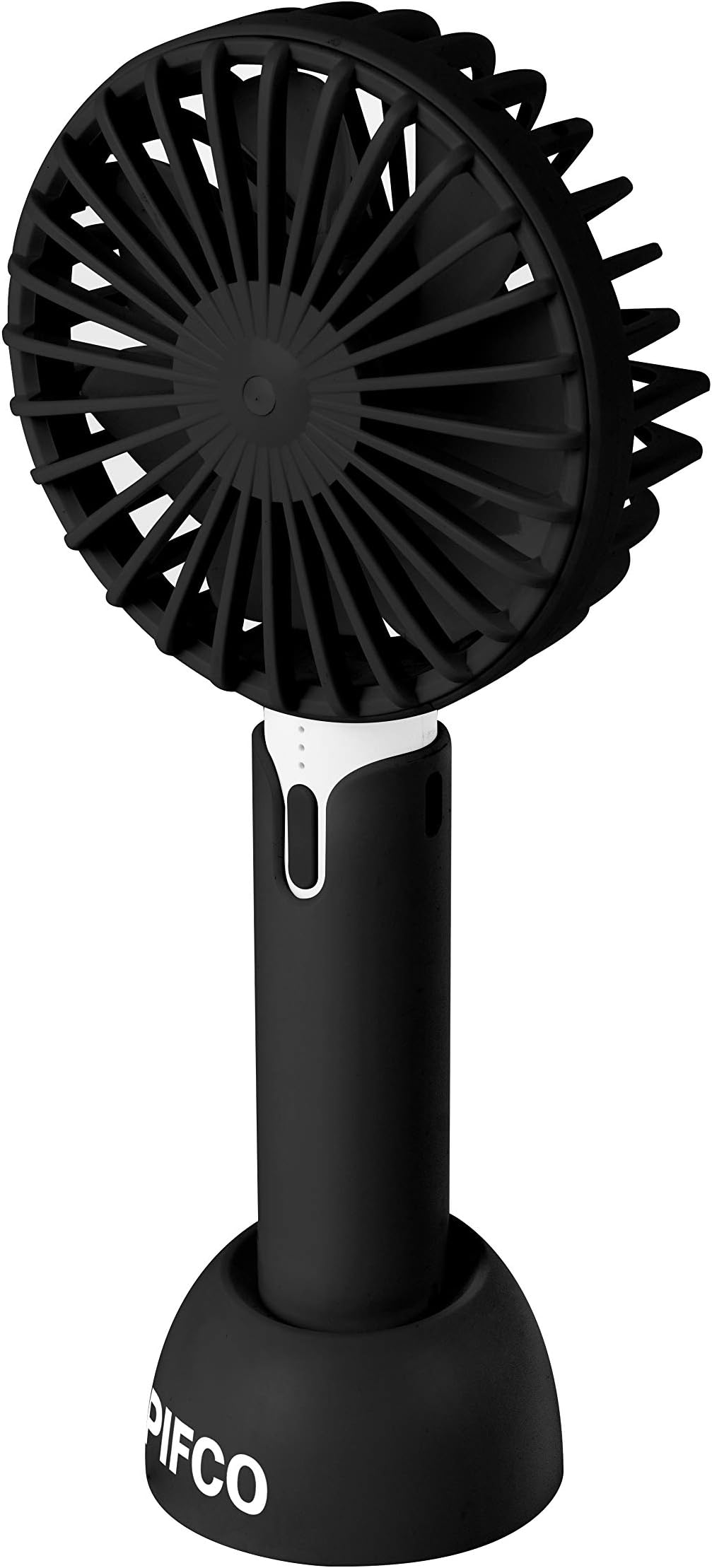 Pifco P55002 Mini Handheld Fan, USB Charger, 3 Speed Settings, 4-Hour Runtime, 4.5 W, Black