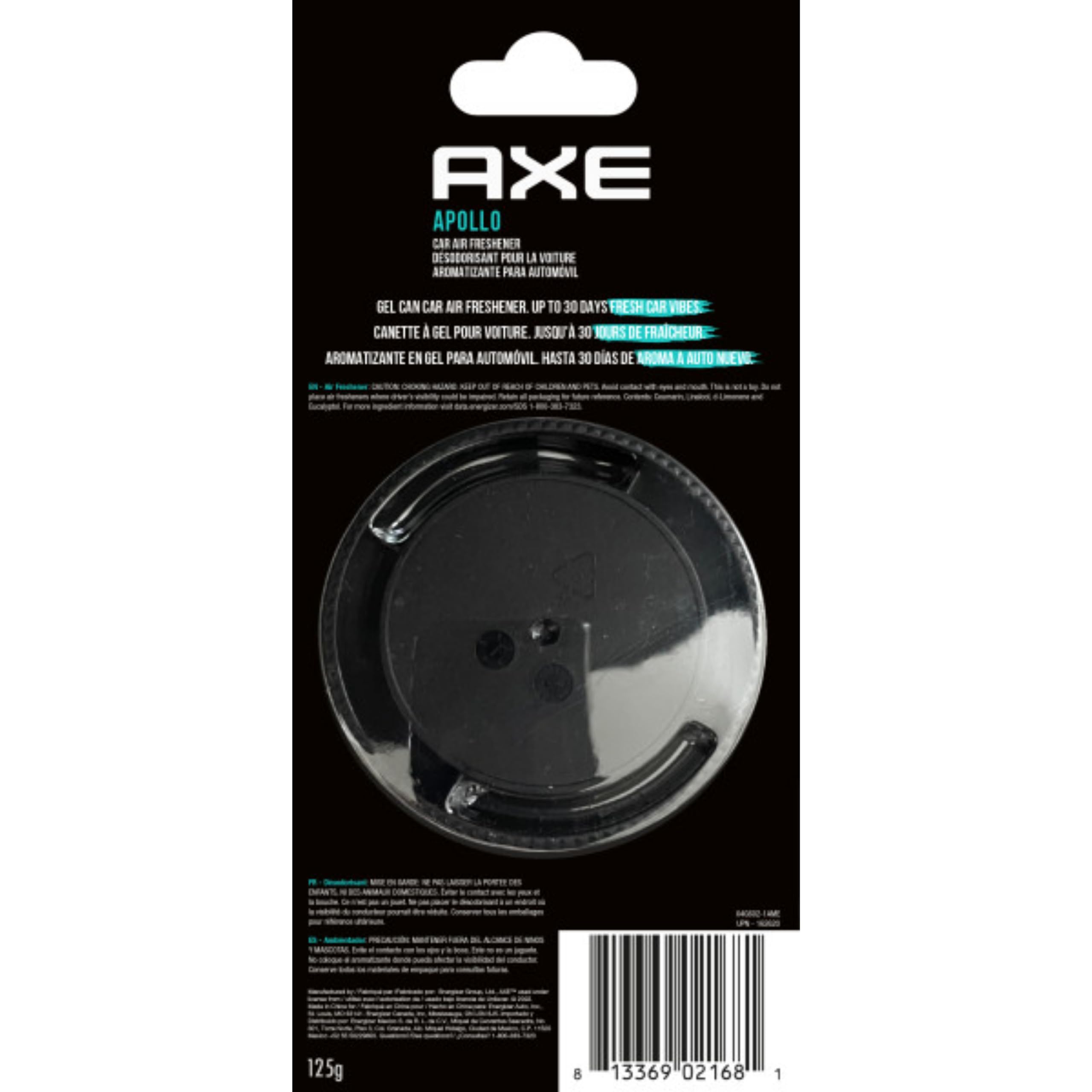 AXE Gel Can Car Air Freshener (Apollo Scent, 1 Pack)