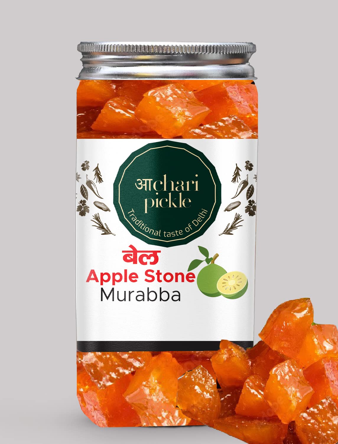 Organic Bel Ka Murabba Home Made Ma ke Hath se Bnaya Hua Bel Murabba (400GM) |Ghar Ka Murabba |Apple Stone Ka Murabba-image-27