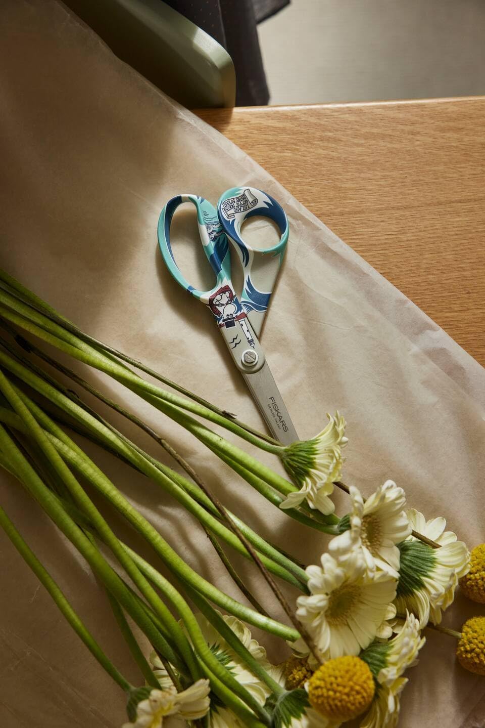 Hanaoka 1005231 Moomin by ARABIA x Fiskars Scissors, 8.3 inches (21 cm), Moomin Papa