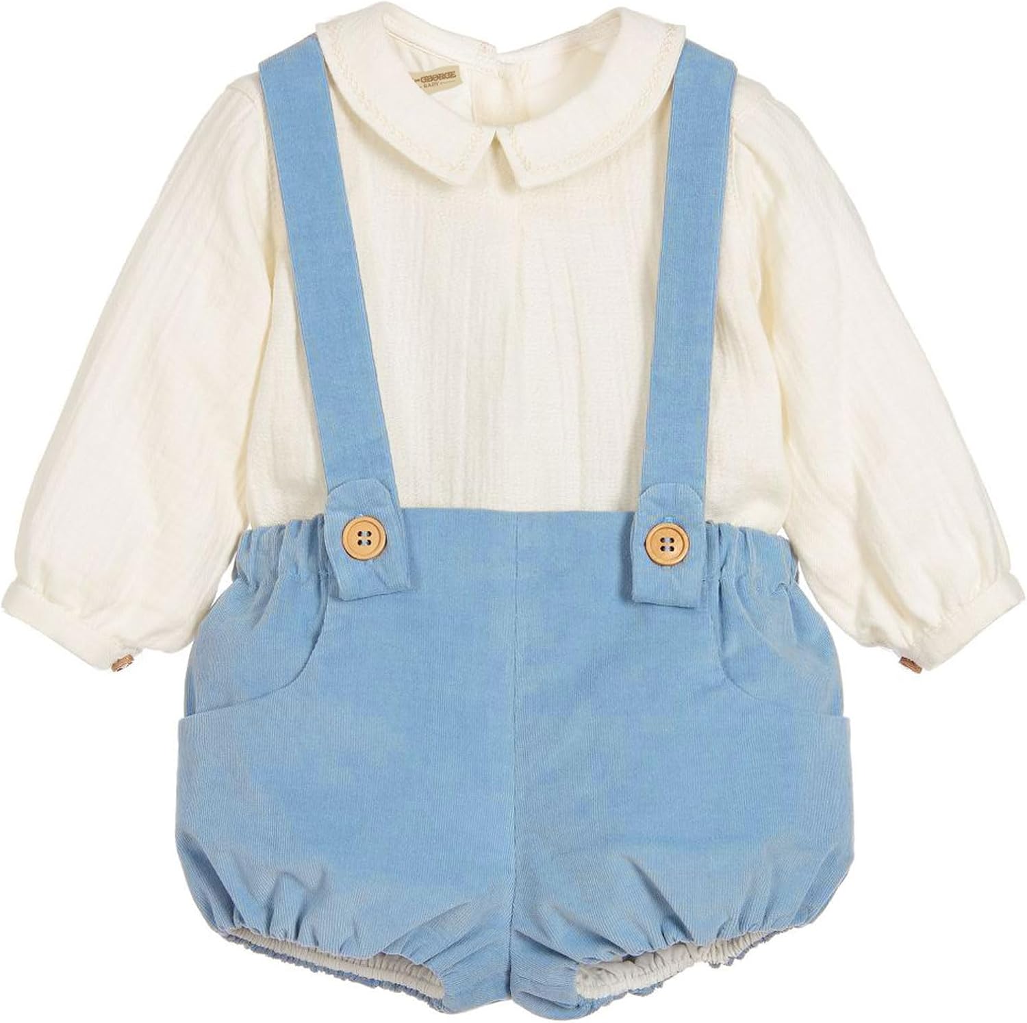 Twoflower toddler Kids Baby Boys’ 2-Piece outfit set for spring Long sleeved suit with embroidery clothes 1-6 Years