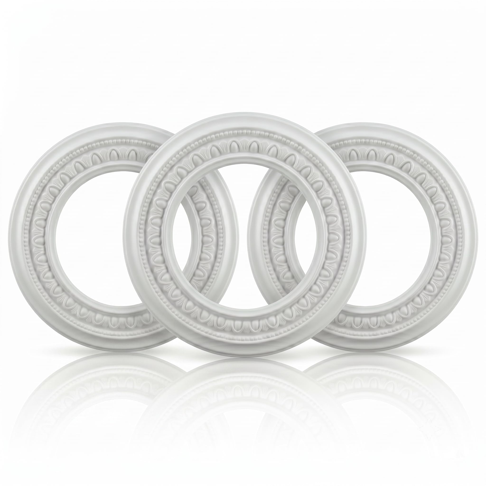 Renovators Supply 9 x 5 Recessed Light Trim Medallion White — Amazon image 10