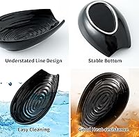 Vista 7 de Hasense Soporte para Cucharas para Estufa, Portacucharas para Encimera de Cocina, Soporte de Cuchara de Cocina de Cerámica para Cucharón, Espátula