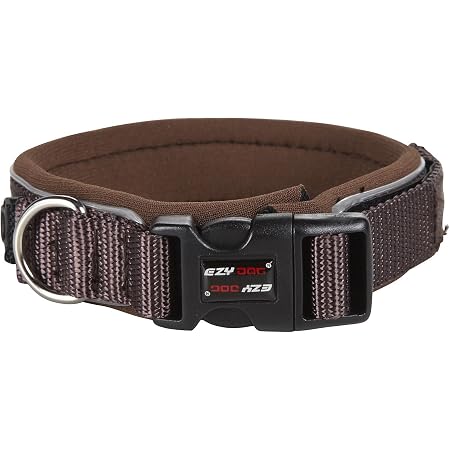 Collar Para Perro EzyDog - Neopreno Y Nailon, Impermeable, Reflectante, Con Anillo D De Acero, Talla 200 (3.5 Cm De Ancho)