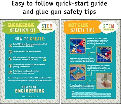STEM Craft Kit 25 Engineering Project Ideas, Complete STEM Project Kit with Over 400 Components for Classrooms and Groups, Ages 8+