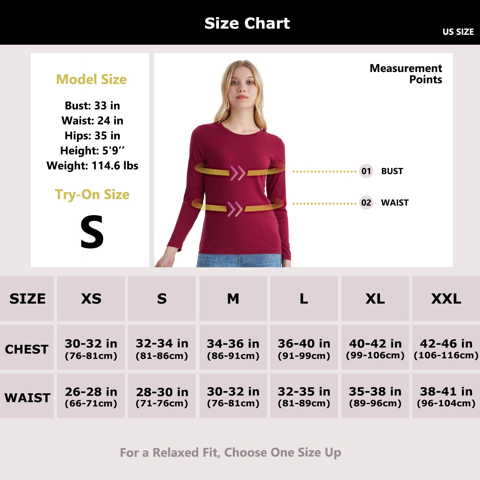Merino Protect 100% Wełna Merino Damska Bielizna Termiczna Lekka Miękka Koszula Z Długim Rękawem Odpowiednia Do Wędrówek I Narciarstwa