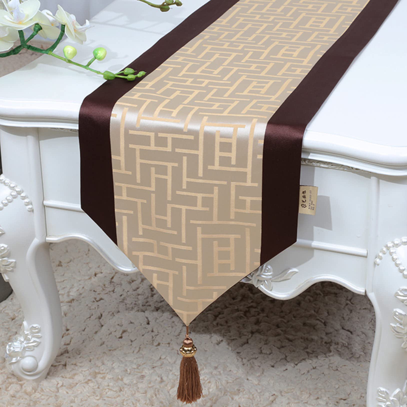 源右衛門窯 ジャガードテーブルランナー Amazon｜テーブルランナー 食卓 モダン ジャガード 刺繍 テーブル