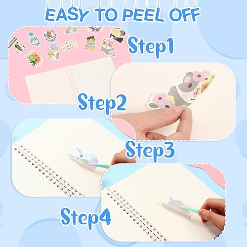 Miniatura 4 de 4 piezas de calcomanías para coleccionar álbum de libros reutilizables con una espátula de plástico y pinzas 120 hojas material de polipropileno de