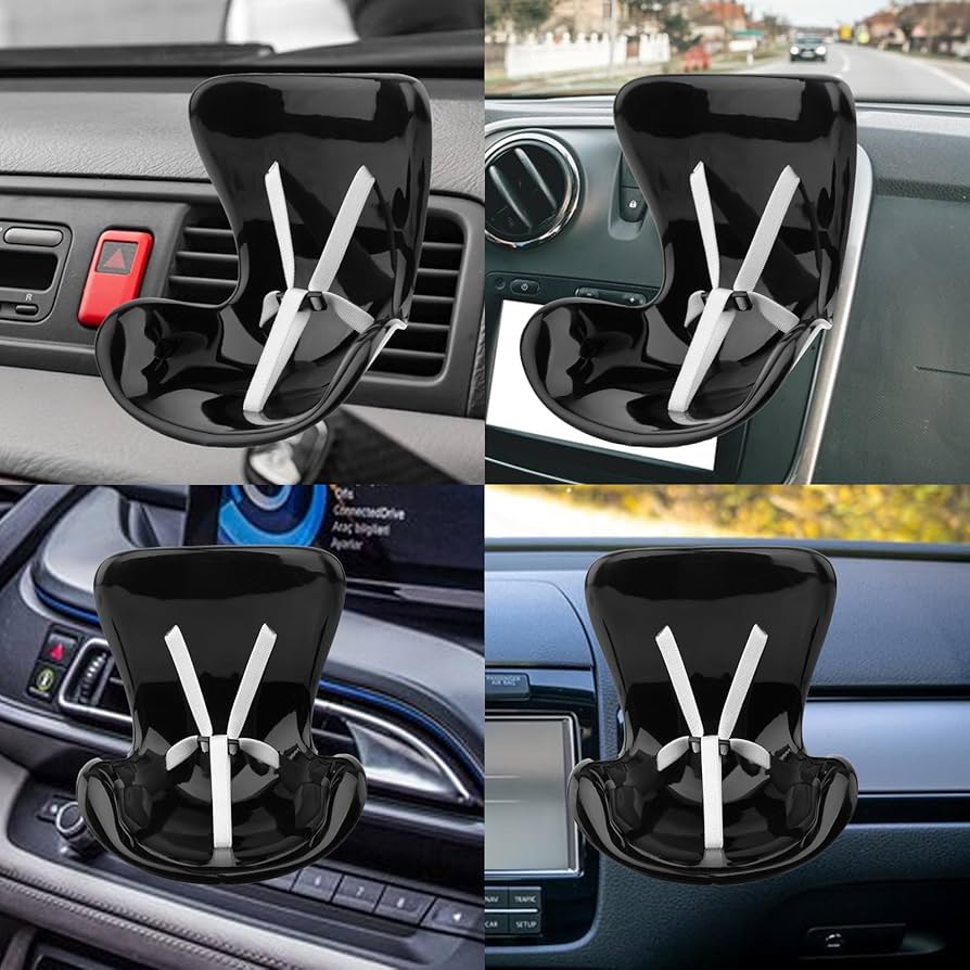 NUJOLI La-bubu Car Seat, Car Air Vent Safety Seat, Perfect For Car Decoration And Display, Suitable For 17cm La-bubu Dolls, Cute And Functional Car Ornament For La-bubu Fans And Doll Collectors