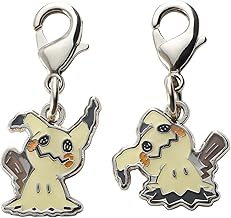 Pokemon – Mimikyu Set - Metal Charm – Pokemon Center Japan Exclusive – Keychain – Zipper Pull