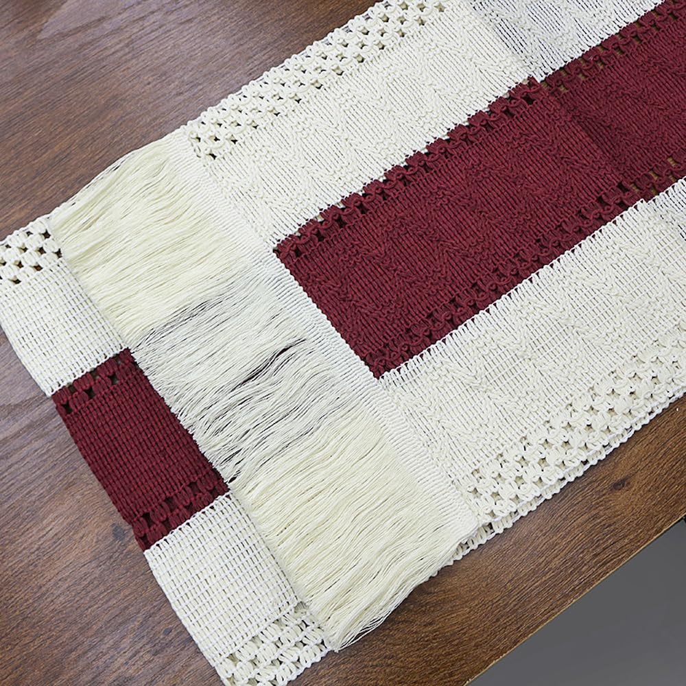 Runner Da Tavola In Misto Lino Morbido Resistente Elegante Made In Italy 45 X 140 Cm Naturale 86131693 - 8