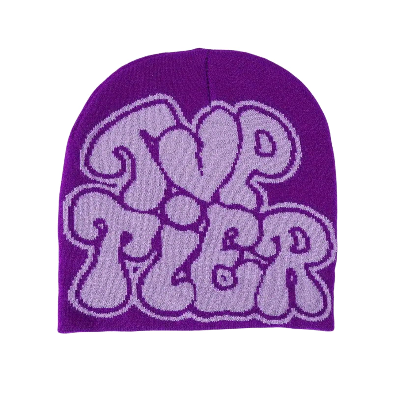 MILLEVIBE Y2K Beanie Top Tier Letter Print-Winter Knitted Hat Cool Grunge Style for Warmth for Men Women