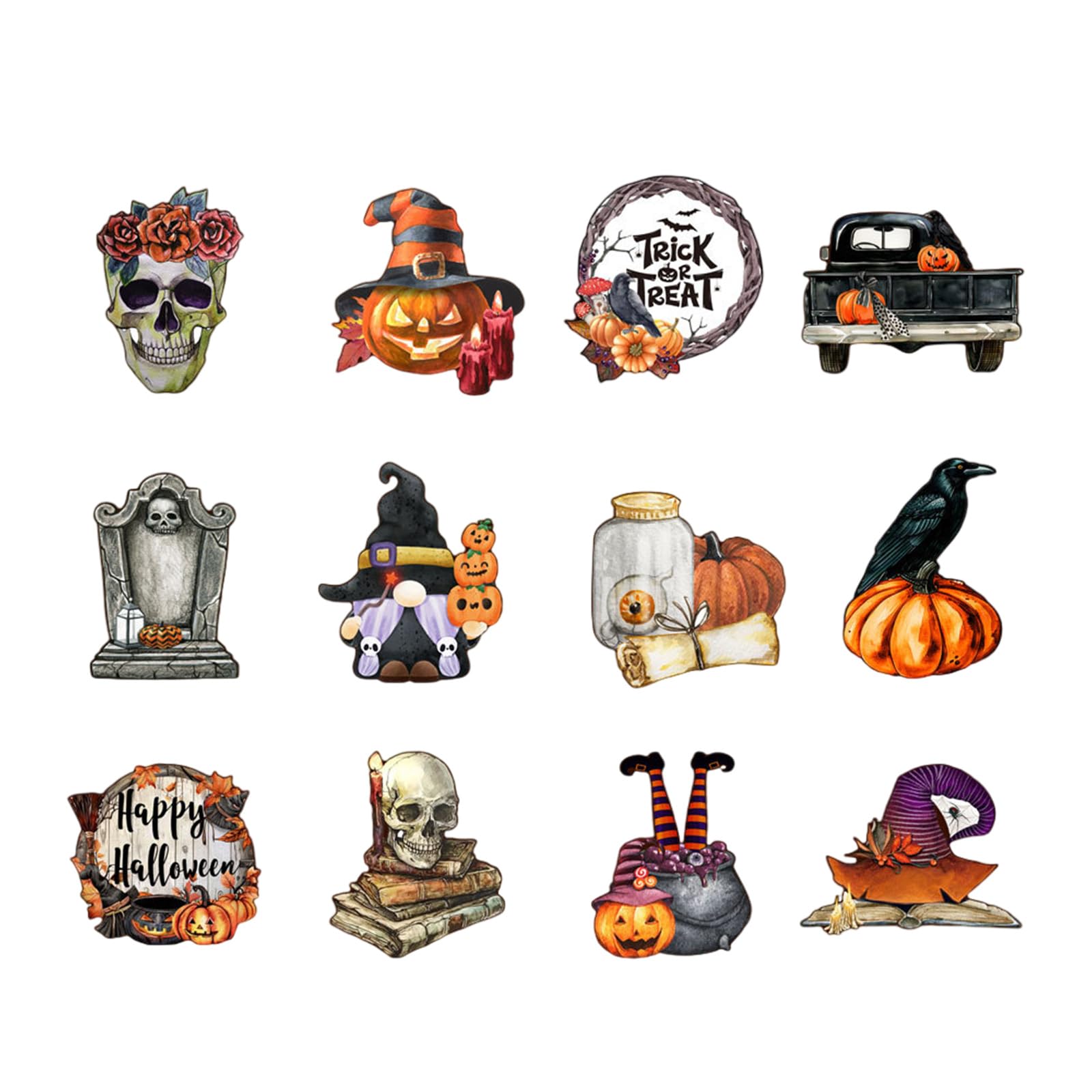 carotoe Holiday Refrigerator Stickers Door Stickers, Halloween Decors for Fridges and Door Scratch Resistants Decors Halloween Fridges Accent
