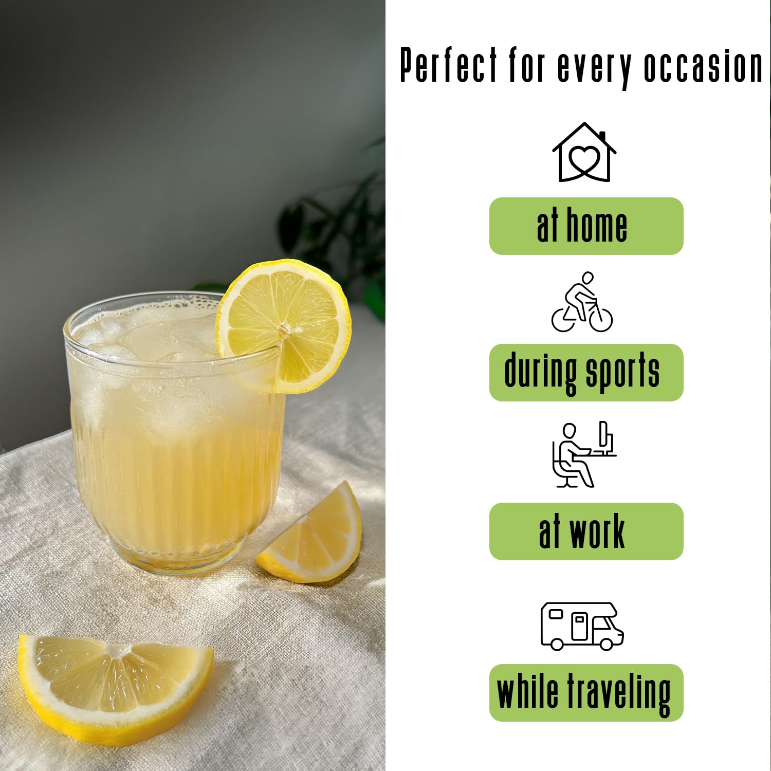 INSTICK Boisson instantanée sans sucre | paquet mix de 46 chacun pour 1,5-2,5L | différentes sortes | boisson en poudre - végétalienne, faible en calories, avec vitamine C, poudre pour eau