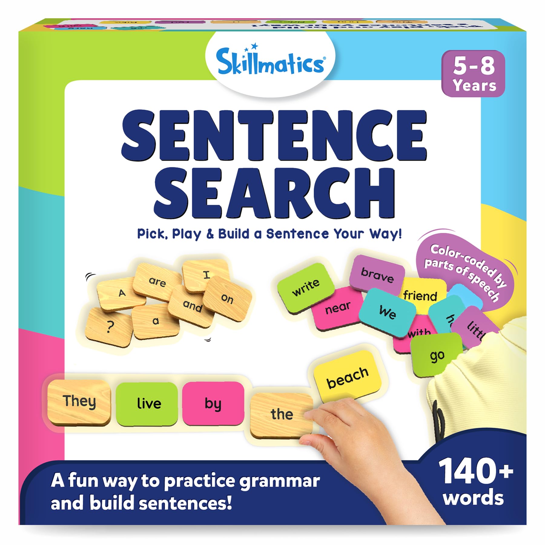 Skillmatics Learning Toys - Sentence Search, Easter Basket Stuffers, Fun Sentence Building Activity, Creative Word Play, Educational Toys for Kids, Gifts for Boys and Girls Ages 5, 6, 7, 8