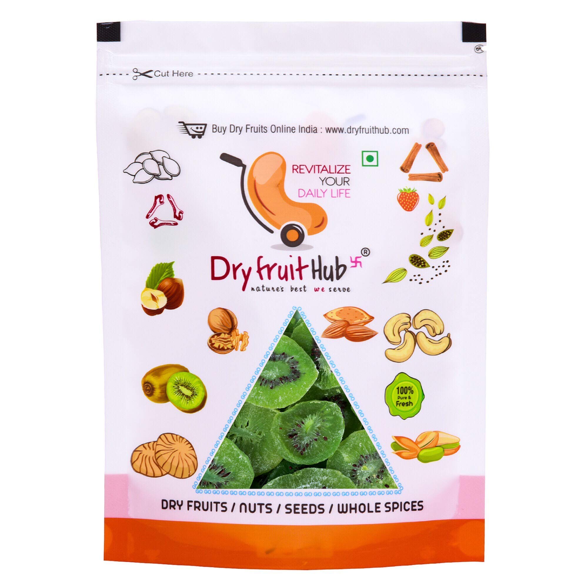 Dry Fruit Hub Dried Kiwi 500gm, Dried Kiwi Dry Fruits,Candied Dried Kiwi Fruit Slices,Fresh Kiwi Dry Fruits (Gluten Free, Vegan & NON GMO) (B099PXD52K) Amazon Price History, Amazon Price Tracker