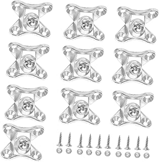 OSALADI 10 Sets Removable Angle Bracket Angle Brackets for Wood Metal Brackets Corner Furniture Corner Brace Furniture Corner Brace L Shape Brackets Removable Furniture Corner Brace Silver