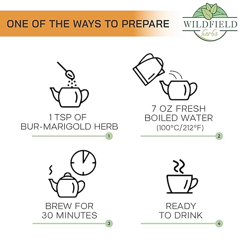 Miniatura 5 de Bur Marigold Herb Tea (Bidens tripartite) 100% Chereda Bur-Marigold Herbal Tea cáñamo acuático - 50 g (1.8 oz)