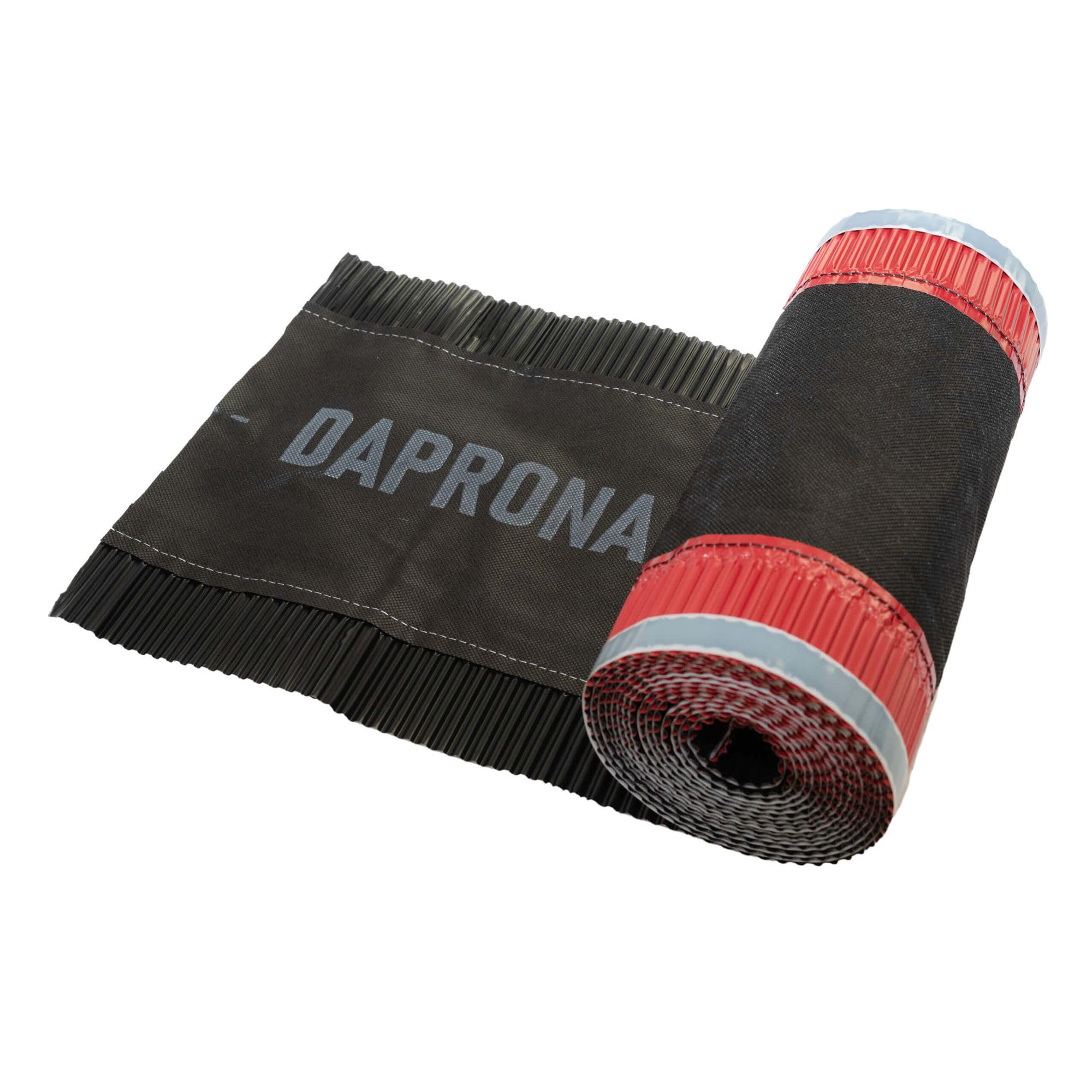 5m DAPRONA Dry Ridge Aluminium 180mm Black RAL 9005 Super Butyl Adhesive