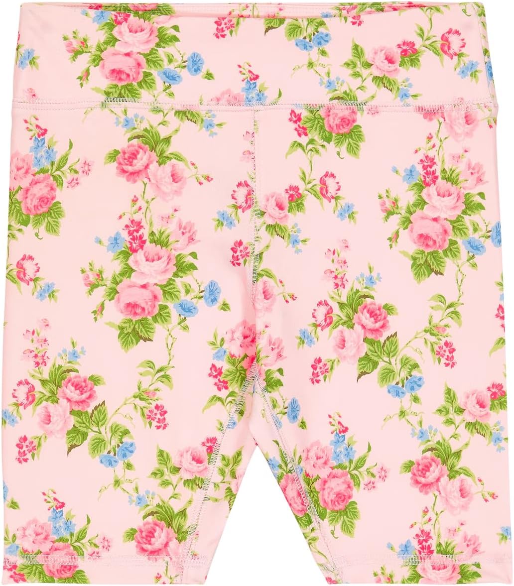 Polo Ralph Lauren Big Girls Floral Performance Jersey Bike Shorts L 14-16 Multi
