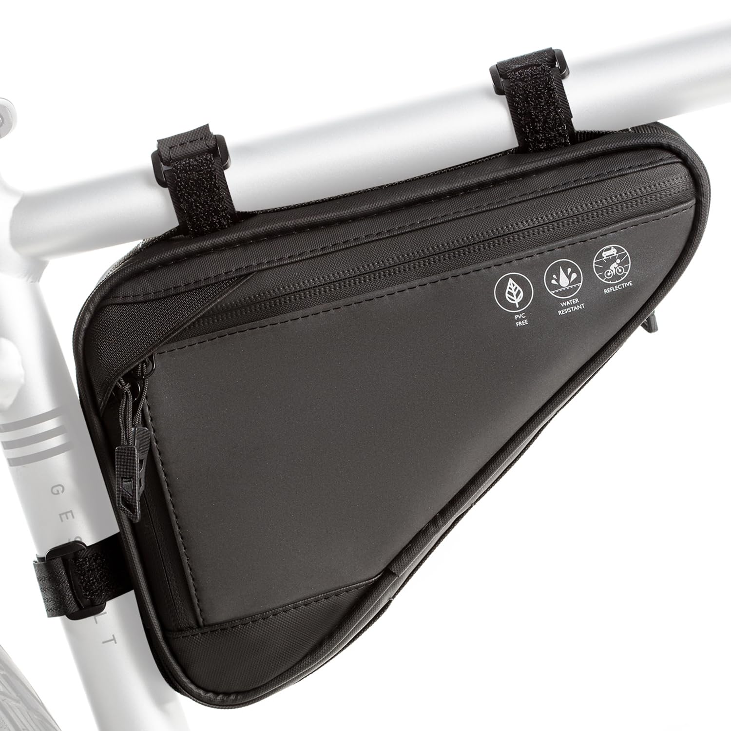 Kinetrail Bike Bag, Waterproof Bike Frame Bag Reflective Bicycle Storage Triangle Bag wit…