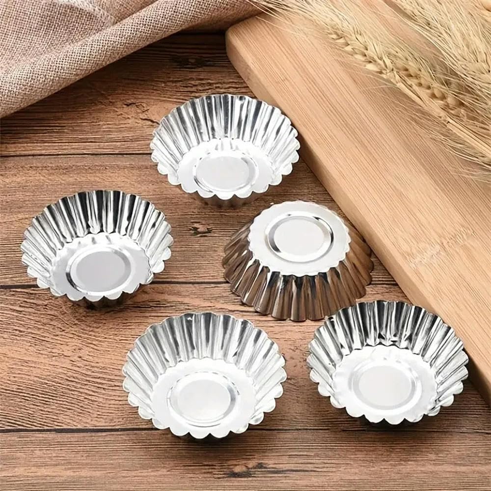 Molde antiadherente para tarta de huevo, molde para magdalenas y pudín en forma de flor, herramienta de cocina para hornear magdalenas