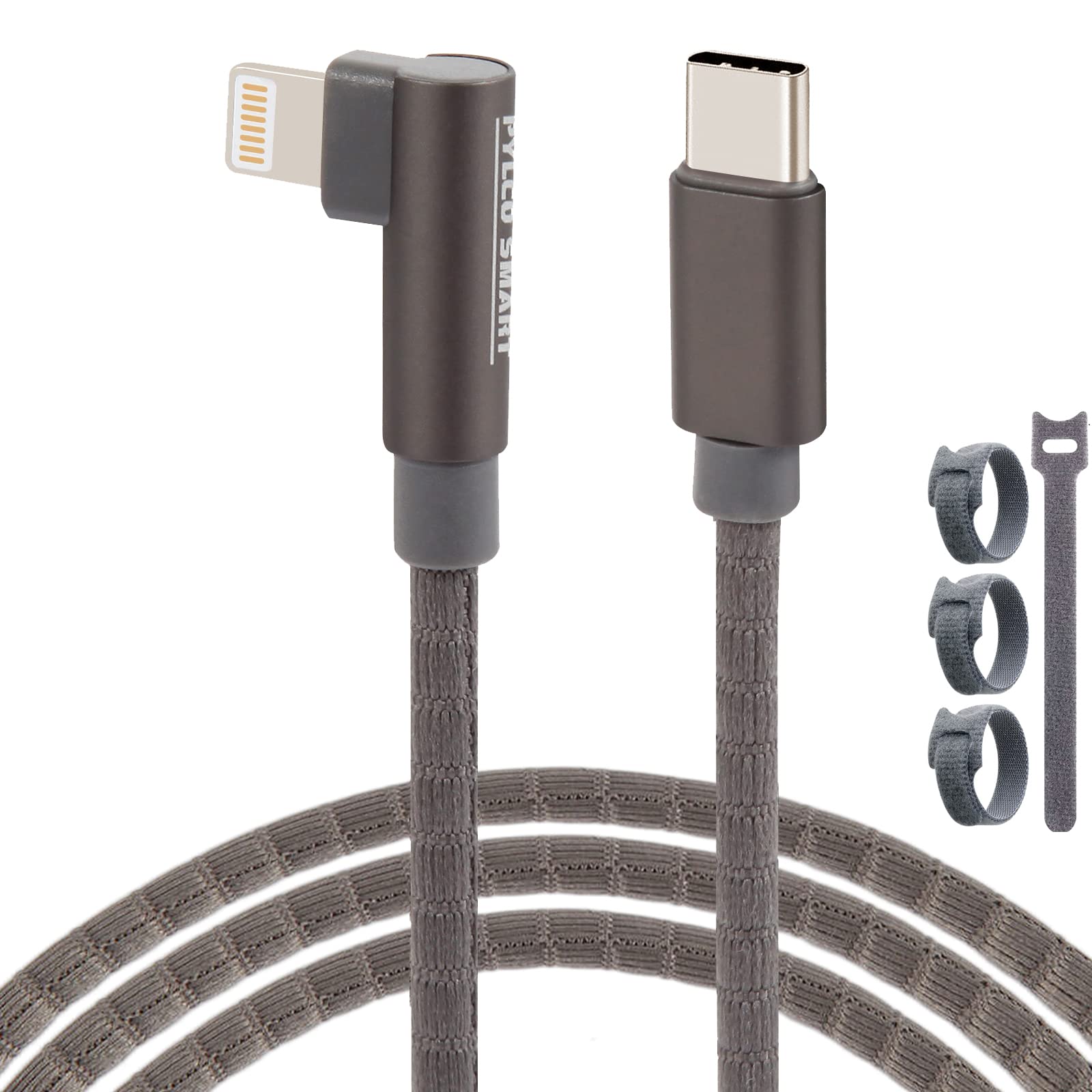 PYLCO SMART iPhone Charger Cable iPhone iPad Charger Cord 1.2M Long, Certified Lightning USB Type C Charging Cable for iPhone 14 13 12 SE 11 Xs Max XR X 8 7 6s Plus 5S iPod iPad Mini Airpods