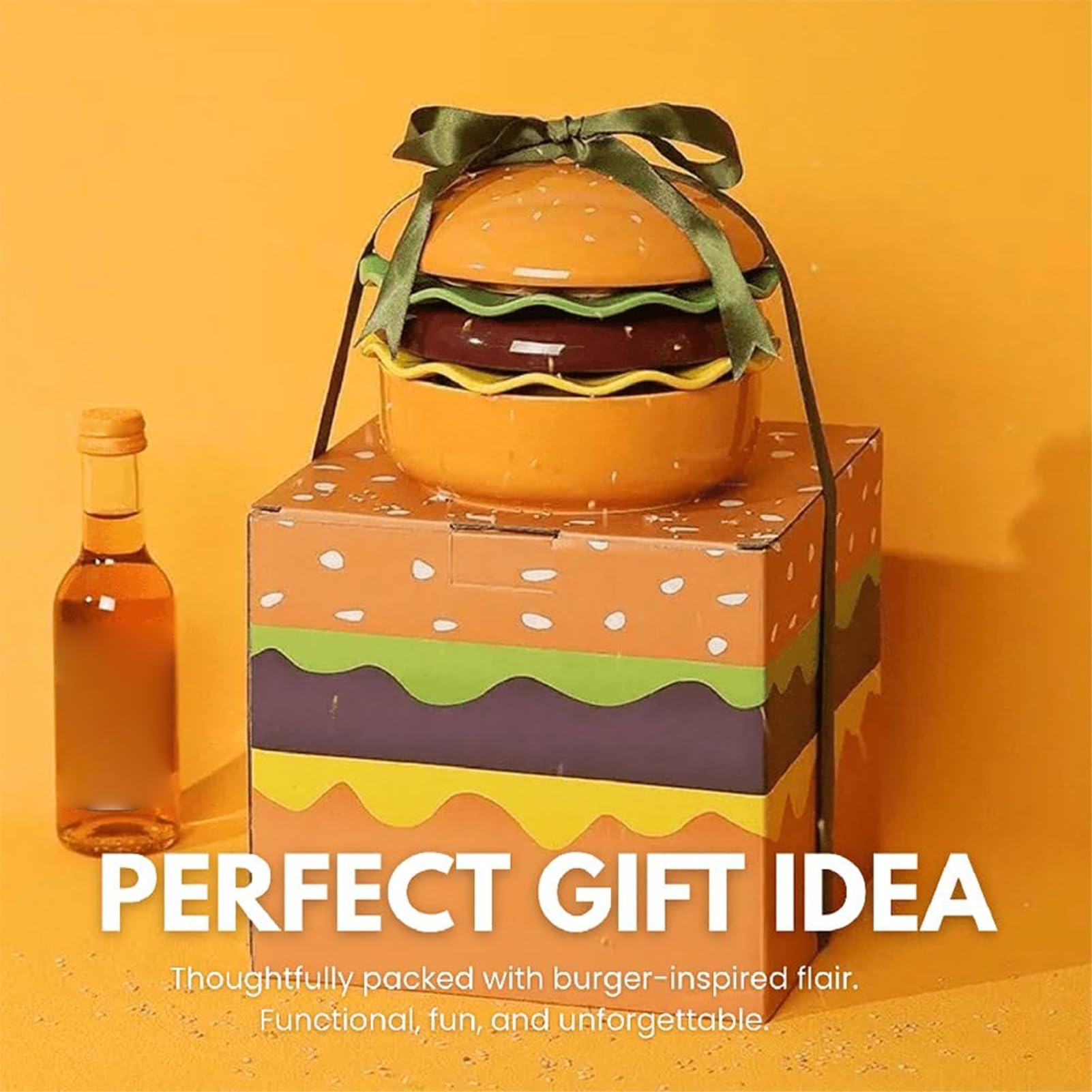 Platos de hamburguesa Vajilla de Cerámica Apta para Microondas | Set de vajilla, cuencos y platos para comida aperitivos postres hogar cocina restaurante camping picnic barbacoa