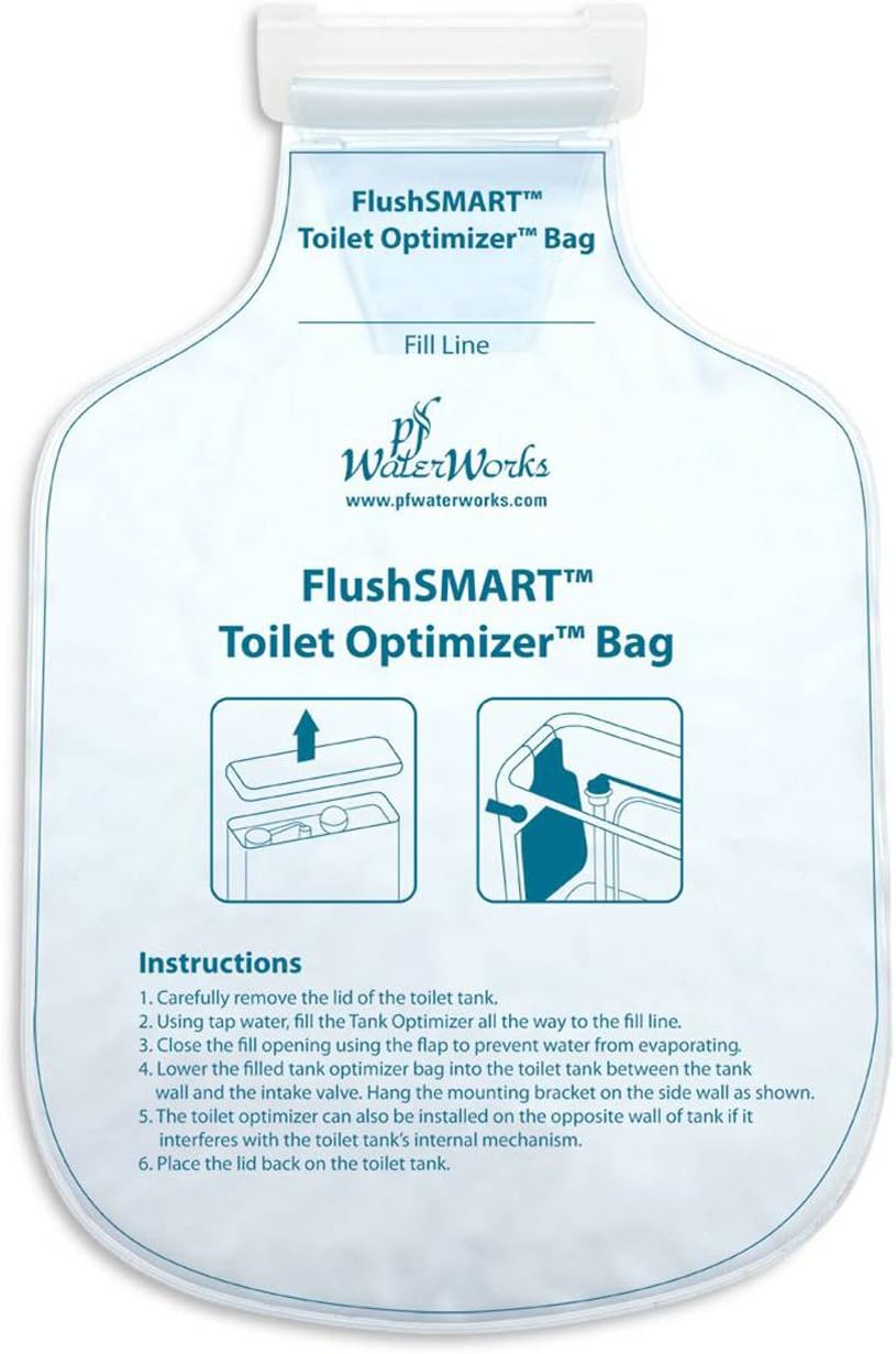 PF WaterWorks FlushSMART Water Saving Toilet Tank Optimizer Insert/Bag; PF0550