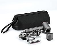 Vista 7 de Estuche de transporte portátil para Dyson Airwrap Styler/Shark Flexstyle y secador de pelo supersónico, impermeable, antiarañazos, bolsa Negro