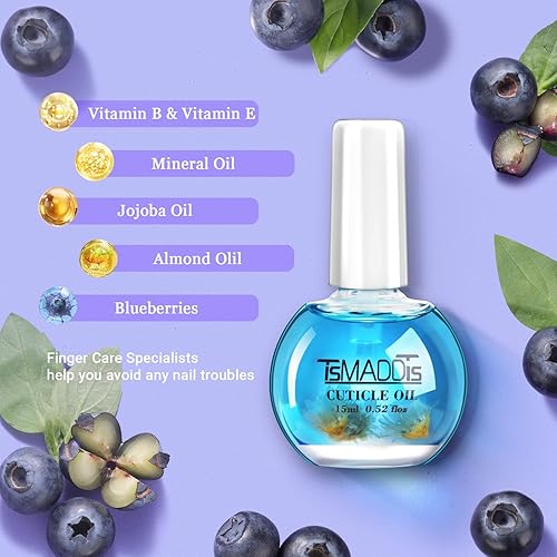 Miniatura 2 de TsMADDTs Kit de manicura de uñas con 3 limas de uñas, 2 bloques de amortiguador, herramienta de cutícula con recortador, empujador y aceite de