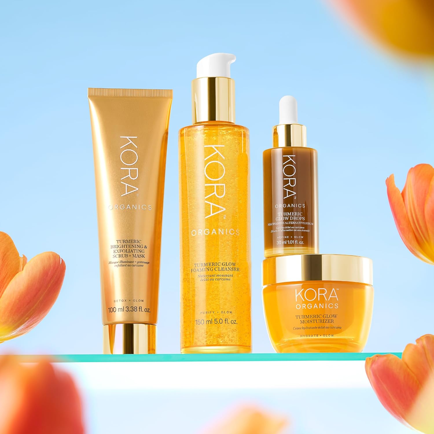 KORA Organics Turmeric Glow Drops, Certified Organic Radiance Face Serum with Niacinamide Alternative, Improves Texture & Pore Appearance, Vegan, 0.34 fl oz - Image 7