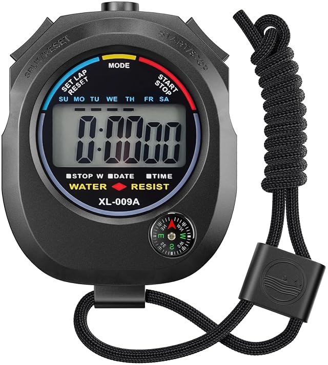 KingL Digital Stopwatch Timer - Interval Timer with Large Display