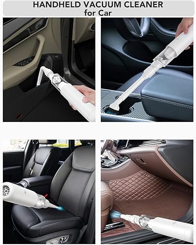 Miniatura 3 de odfit Aspirador de mano 4 en 1  Potente succión de 12000 PA  Kit de limpieza 3 en 1  Aspiradora recargable portátil con batería de 3 x 2500 mAh de