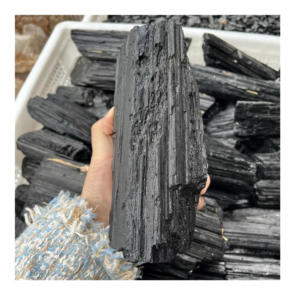 AARTERZZA 260-310g Black Tourmaline Gravel Raw Gemstone 1pc