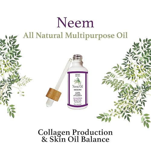 Miniatura 3 de Siyah Organics Aceite de neem  Aceite de belleza de producción de colágeno, aceite multiusos para cara, cuerpo y cabello  Aceite totalmente natural