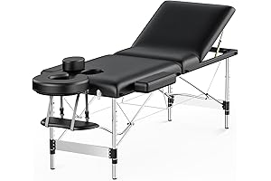 Professional 3-Section Reclining Massage Bed for Smooth Messaging