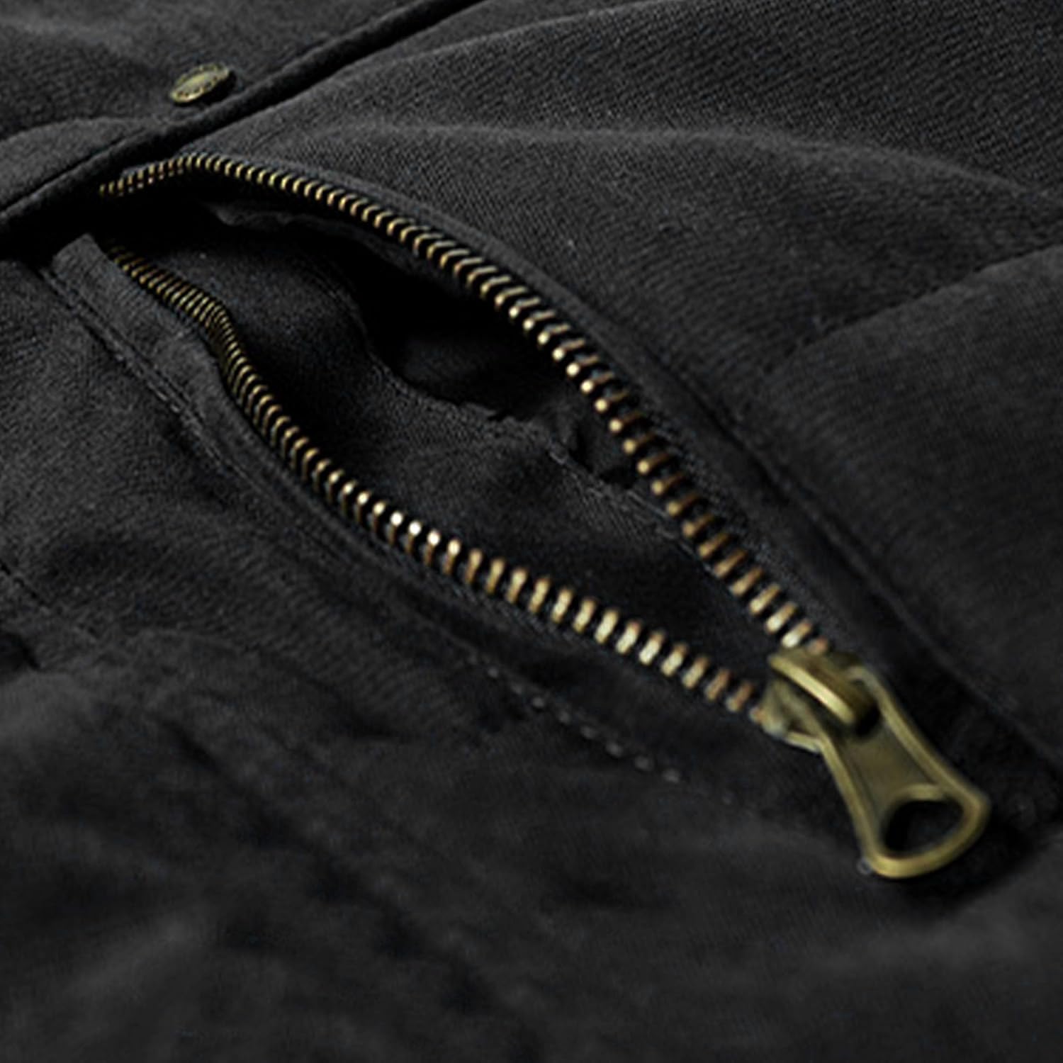 Men's Fleece Lined Winter Parka Jackets Detachable Hood Military Cargo Coat Zip Multi-Pocket Windbreaker Outerwear