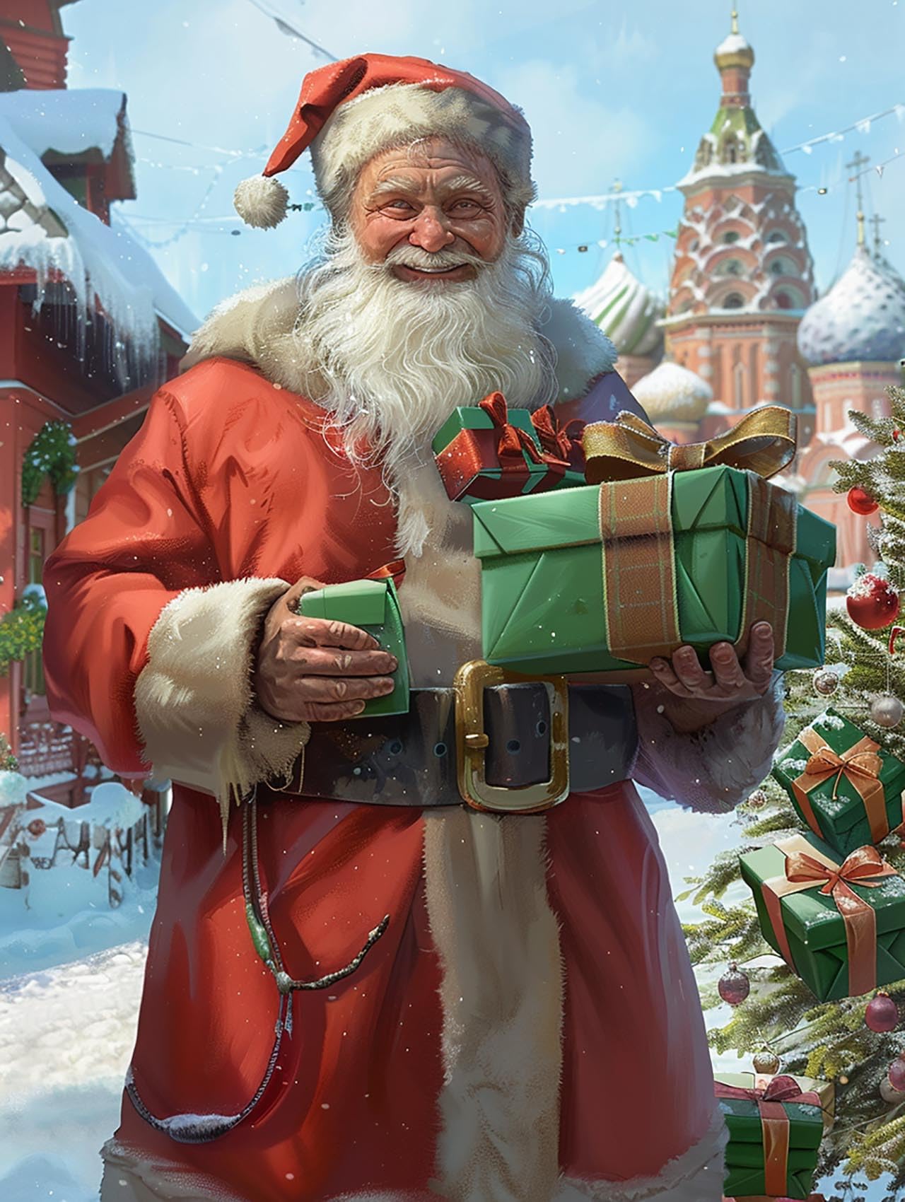 Reofrey DIY Le Père Noël Diamond Painting Accessoires, Noël 5D