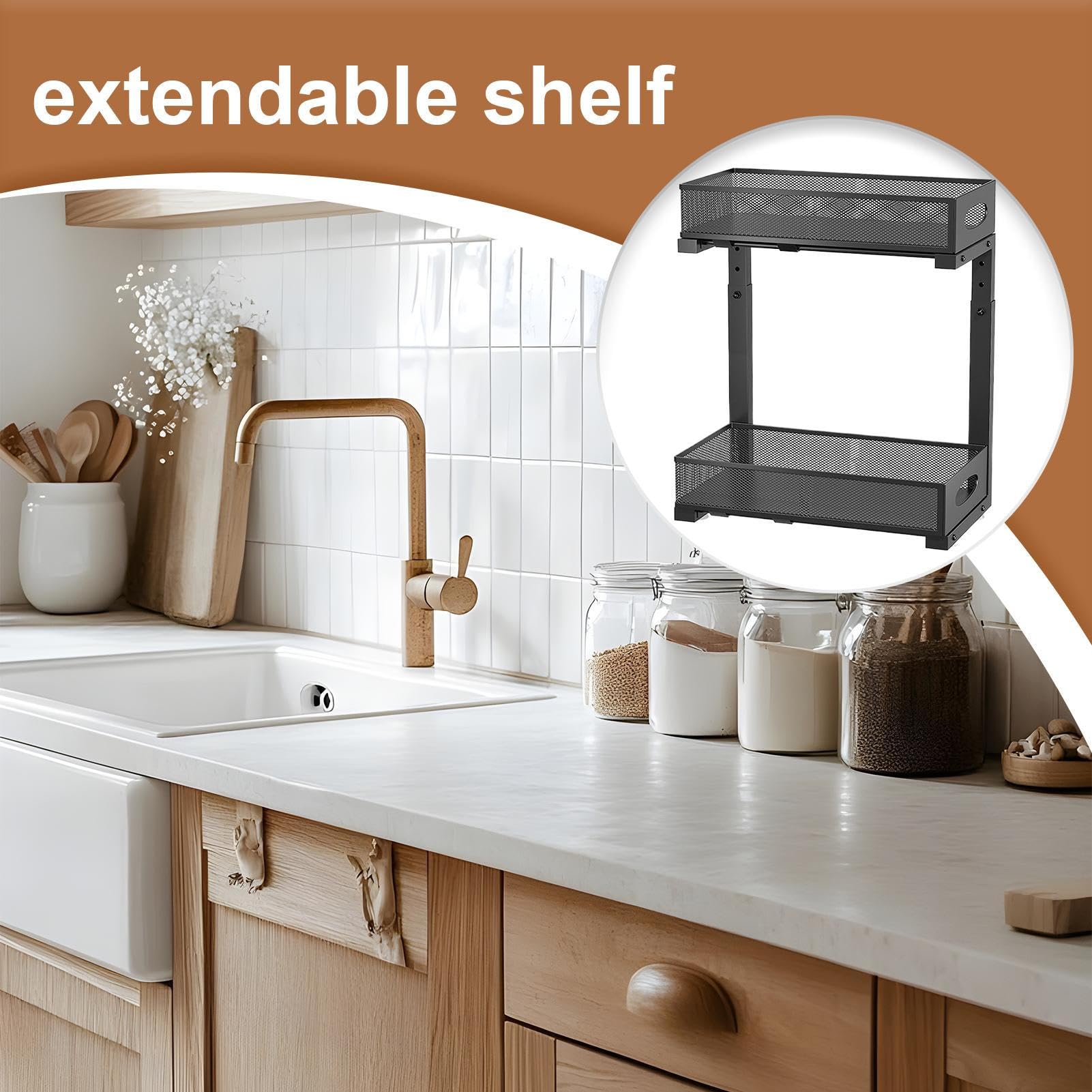 Organizador Para Debajo Del Lavabo Del Baño Organizadores Extraíbles Y | Doméstico Multifuncional Para Cocina Cuarto De Lavandería