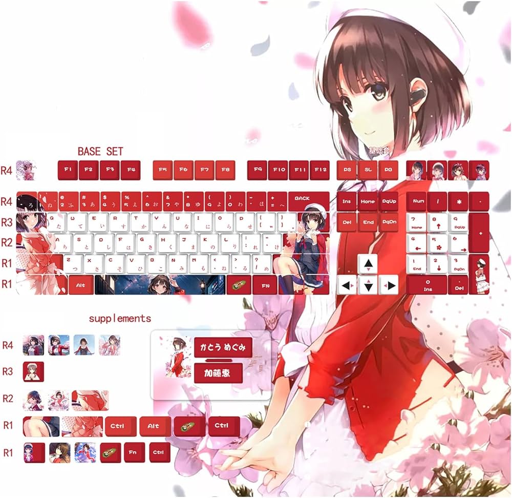 Amazon | 加藤恵 キーキャップ 日本語配列 pbt 冴えない彼女の育てかた