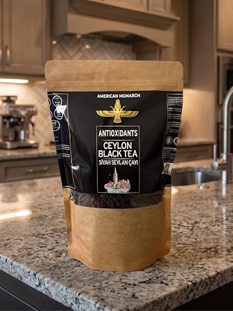 American Monarch Ceylon Siyah Çayı, Antioksidan, Yüksek Aroma, Orijinal Seylan Demlik Çayı, (500 gr)