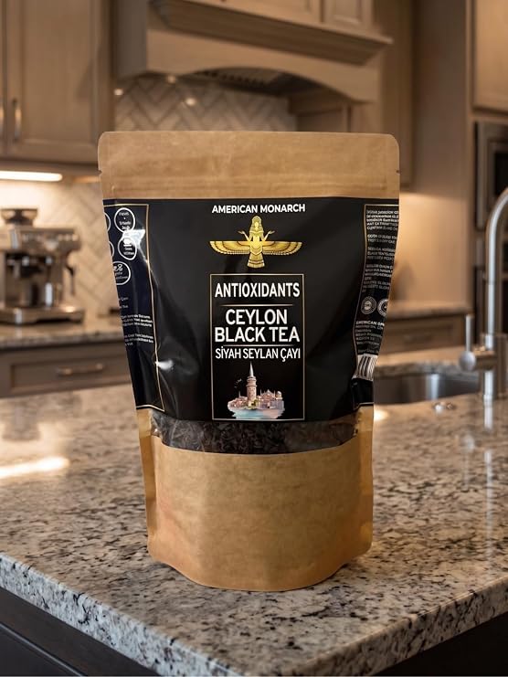 American Monarch Ceylon Siyah Çayı, Antioksidan, Yüksek Aroma, Orijinal Seylan Demlik Çayı, (500 gr)